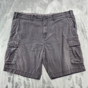 Vintage‎ Arizona Jean Co Shorts Mens 46 Gray Cargo Utility Cotton Outdoor Casual